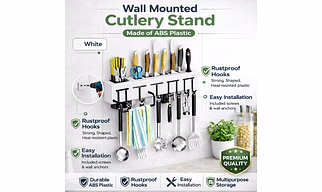 Wall Mounted Kitchen Storage Cutlery Stand