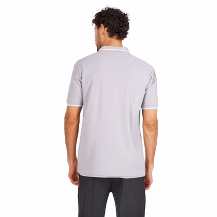 MONJI Velocity Men’s Collar Sports T-Shirt (Grey)-4