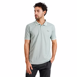 monji velocity men’s collar sports t-shirt (green)