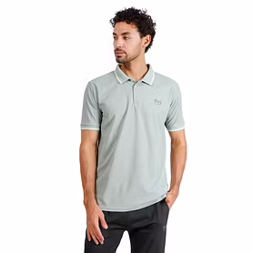 MONJI Velocity Men’s Collar Sports T-Shirt (Green)