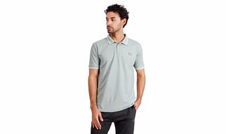 MONJI Velocity Men’s Collar Sports T-Shirt (Green)
