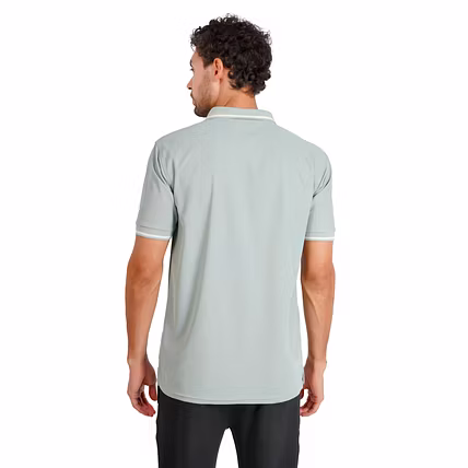 MONJI Velocity Men’s Collar Sports T-Shirt (Green)-3