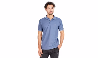 MONJI Velocity Men’s Collar Sports T-Shirt (Blue)
