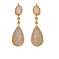 Classic Oxidised Silver Pearl Jhumka Earrings