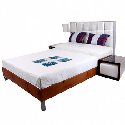 wooden bed
